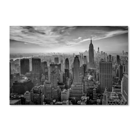 Stefan Schilbe 'Hazy Gotham' Canvas Art,22x32